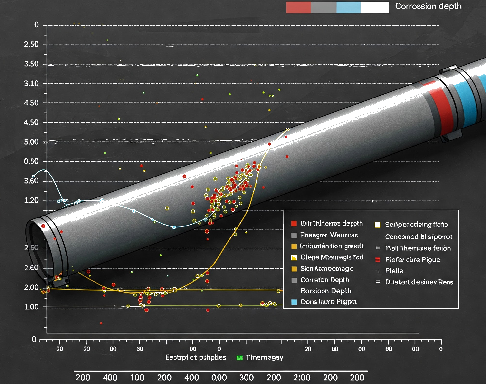 PipeScan diagnostic dashboard showing defect analysis